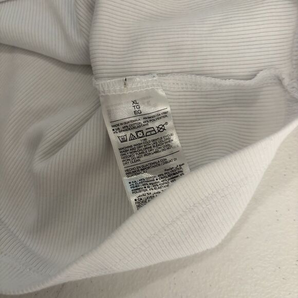 Old Navy Tank Top Women's XL Ribbed Square Neck Sleeveless Solid Basic Crop - Picture 9 of 9